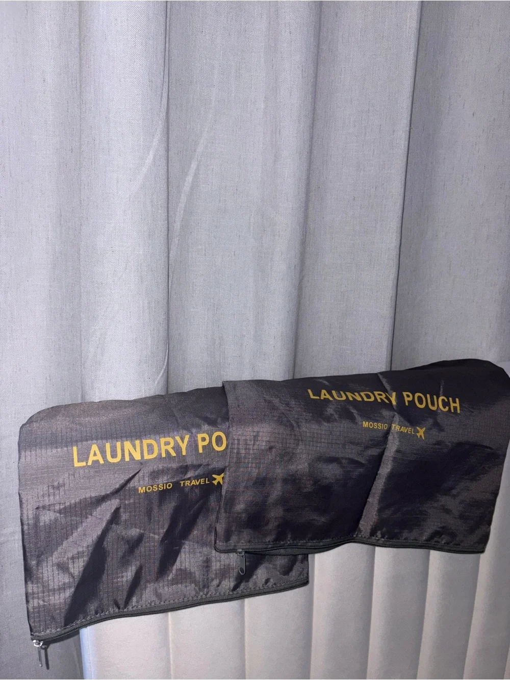 Black Laundry Pouch - Set of 2